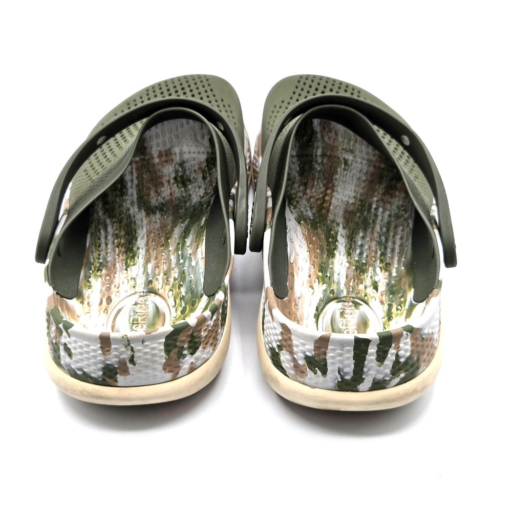 CROCS LiteRide 360 Olive Green Marbled Unisex Clogs Size 12 M - Picture 5 of 7